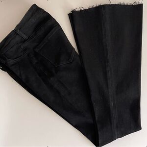 NWOT Bridge by gly flare leg black denim jeans.